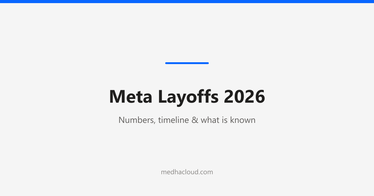 Meta Layoffs 2026: Numbers, Timeline & What Is Known
