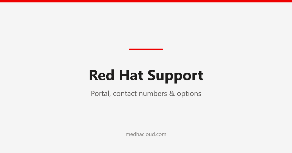 Red Hat Support: Portal, Contact Numbers & Options