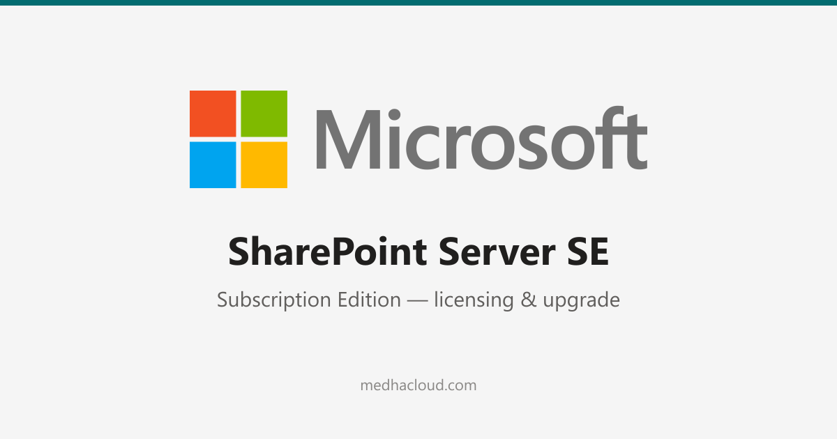 SharePoint Server Subscription Edition: Licensing & Upgrade
