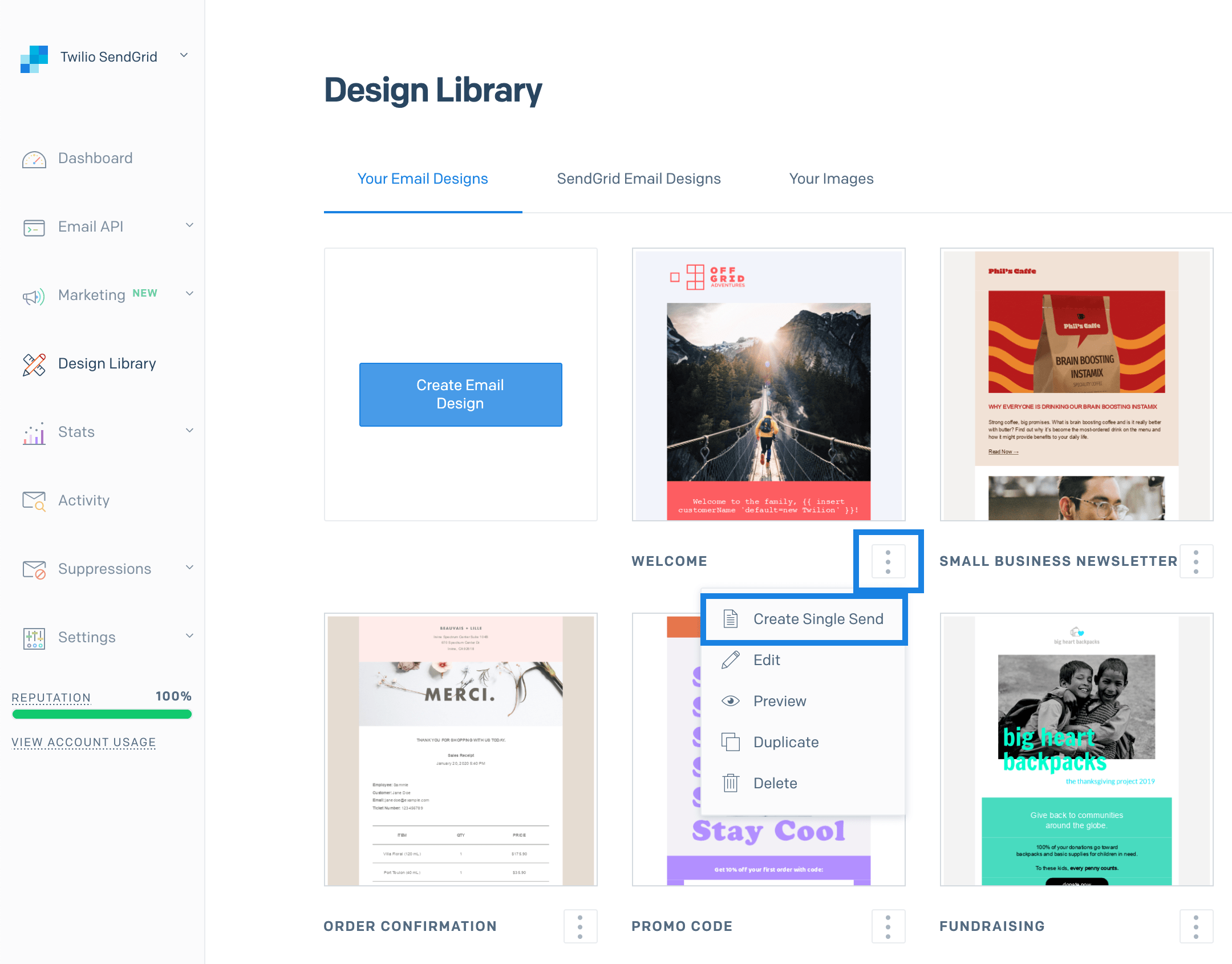 SendGrid Email Marketing Tools