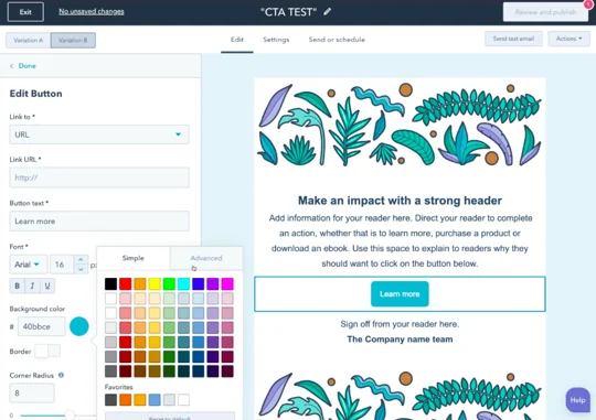 HubSpot Email Marketing Tools