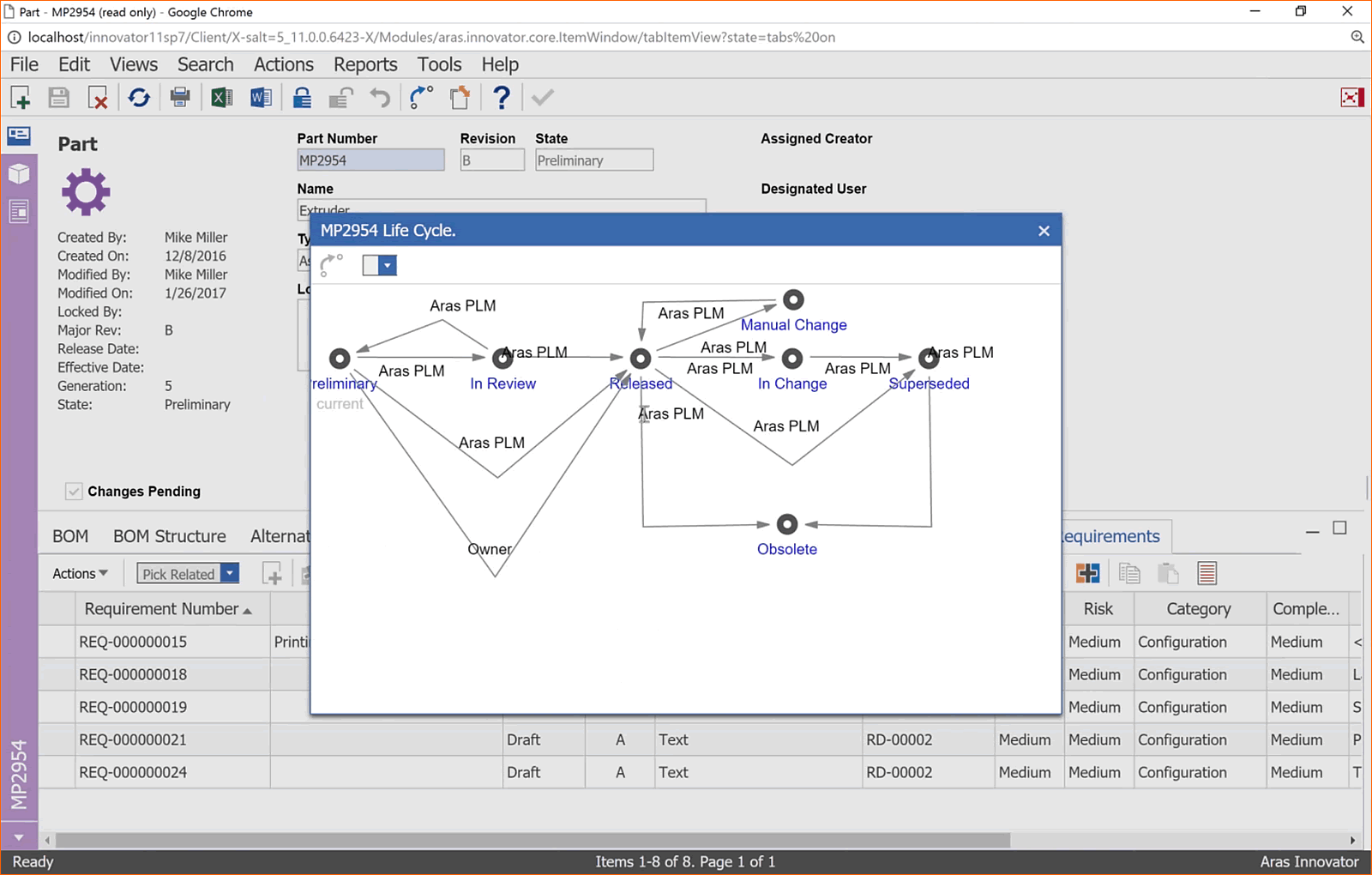  Aras Innovator PLM Tools
