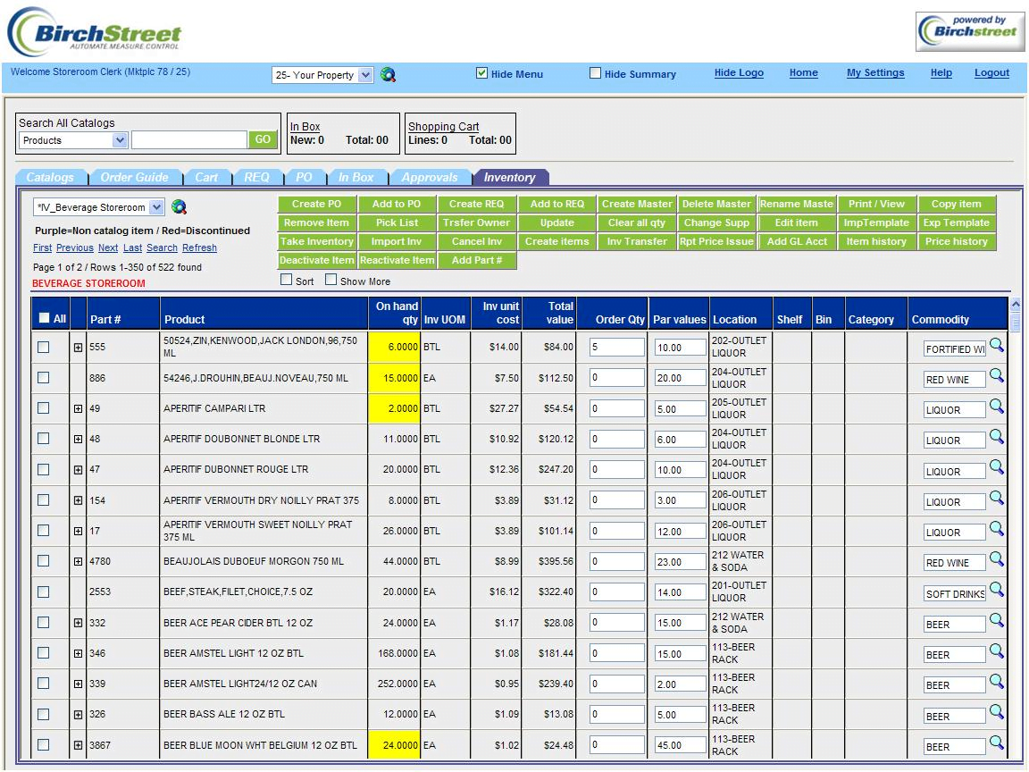 BirchStreet Procurement Software