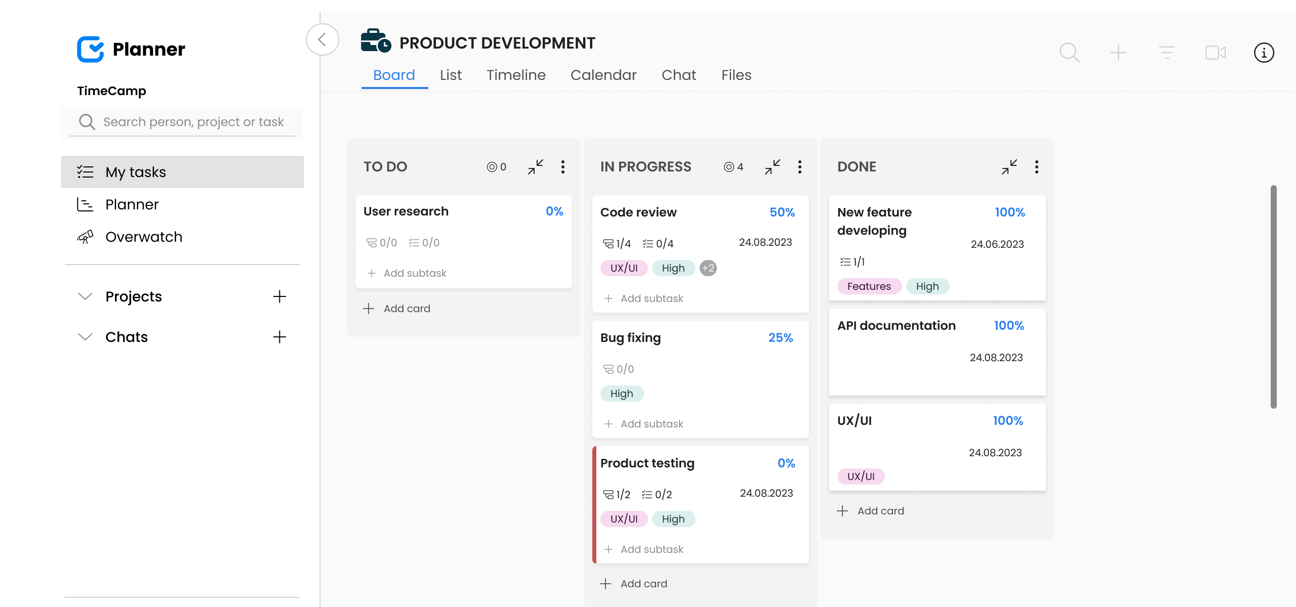 TimeCamp Time Tracking Tools