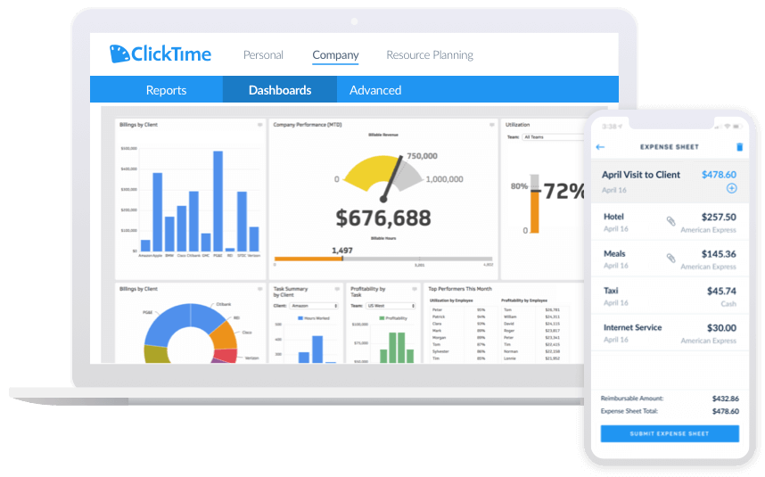 ClickTime Time Tracking Tools