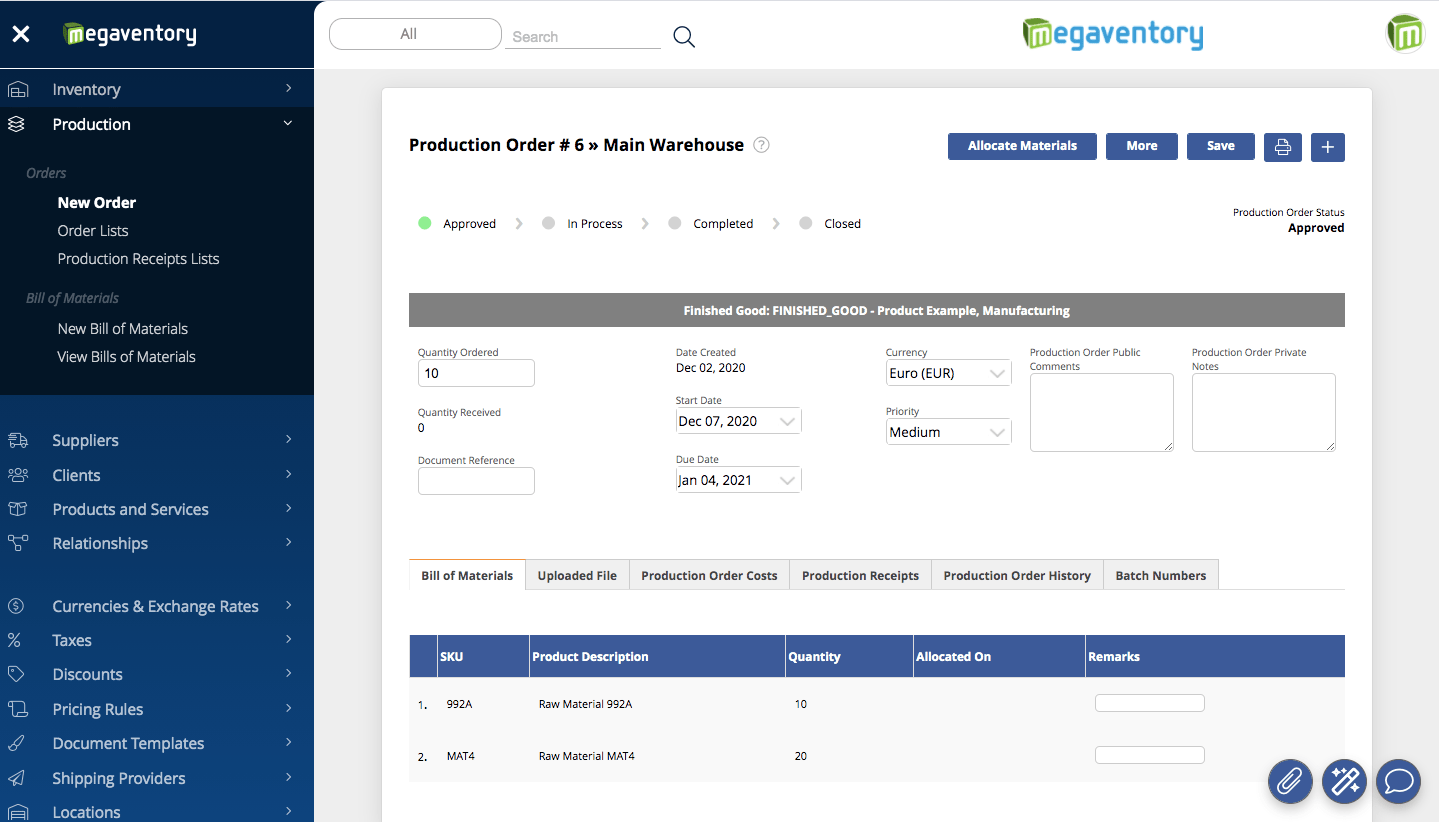Megaventory Inventory Software