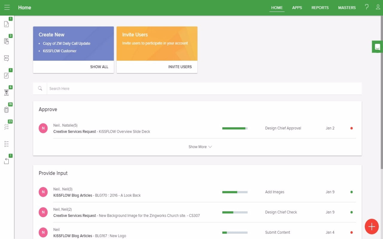 Kissflow Workflow Automation Tools