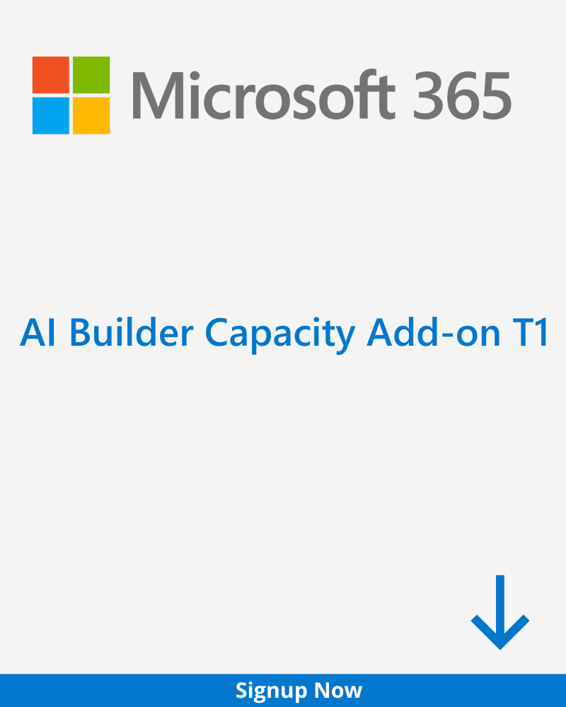 AI Builder Capacity Add-on T1 add-on