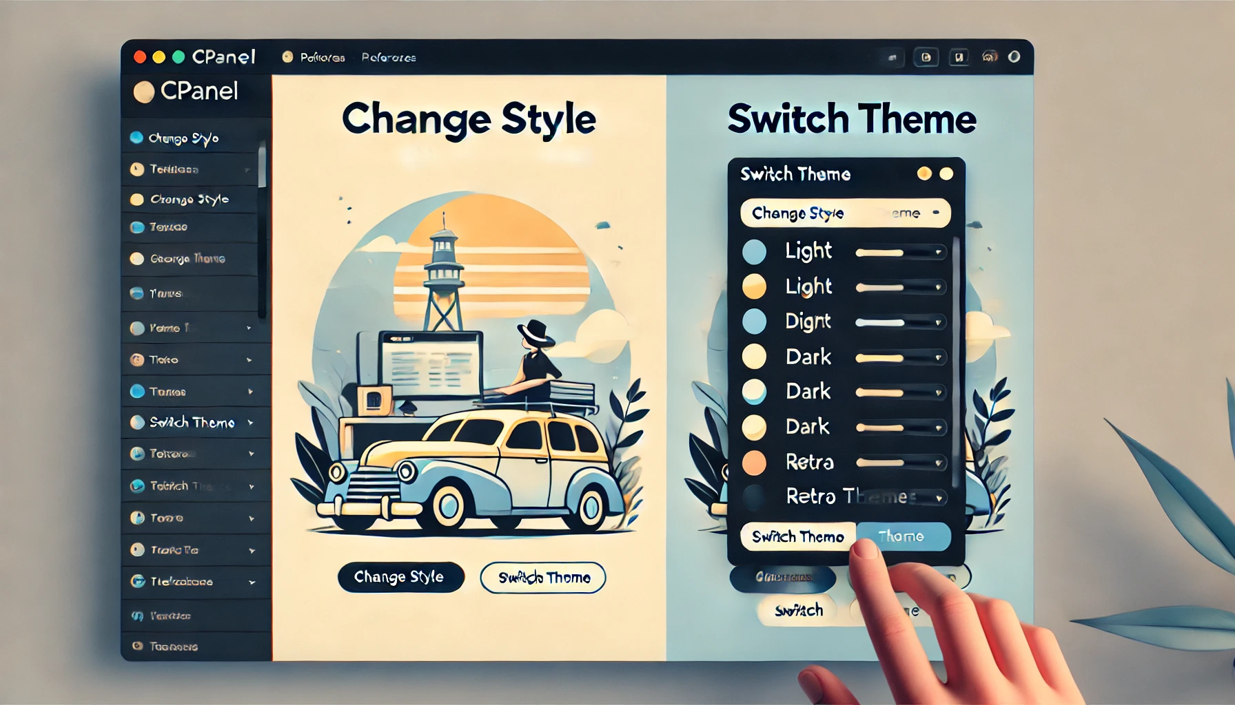 How to change cPanel Style/Theme?