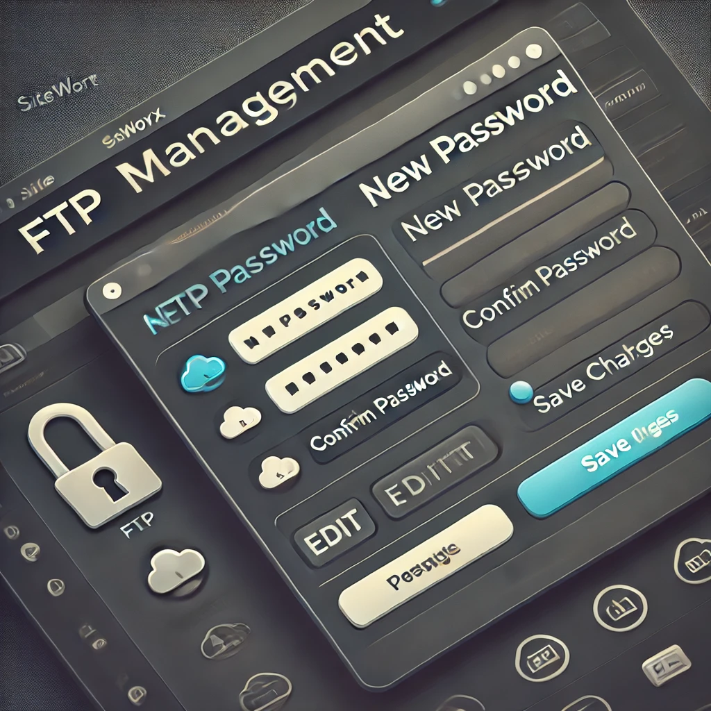 How to change the password of your FTP account in SiteWorx?