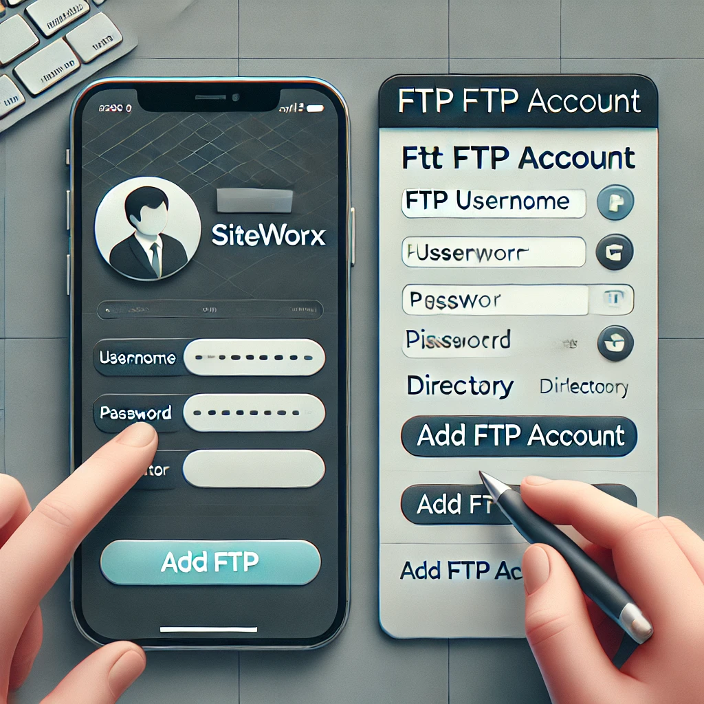 How to create an FTP account in SiteWorx?