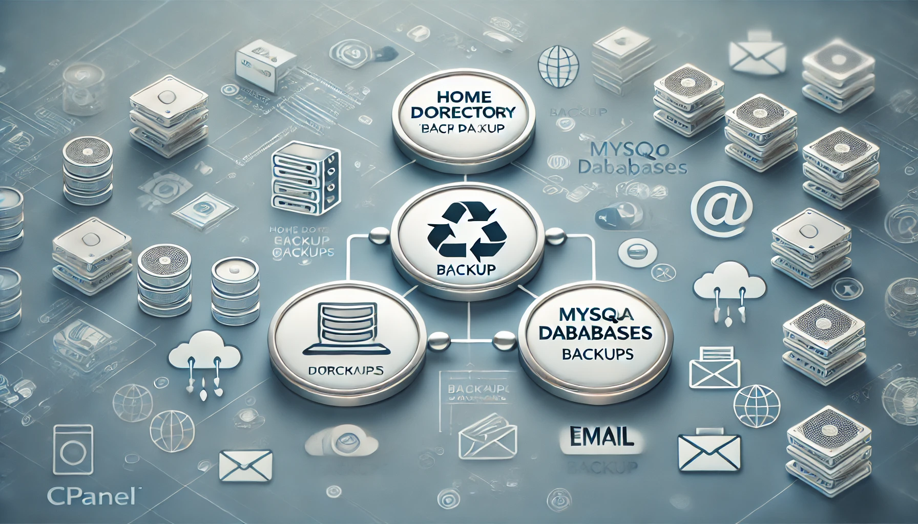 How to download backup of Home Directory, MySQL or E-mail only?