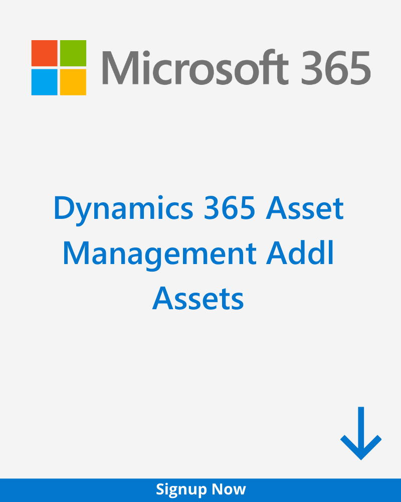 Dynamics 365 Asset Management Additional Assets Add-on
