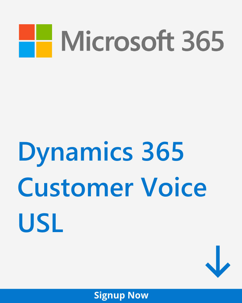 Dynamics 365 Customer Voice USL