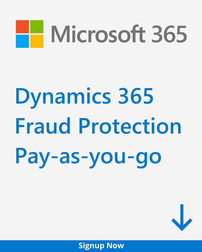Dynamics 365 Fraud Protection Pay-as-you-go