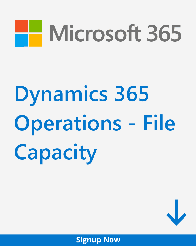 Dynamics 365 Operations – File Capacity