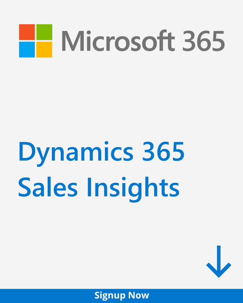 Dynamics 365 Sales Insights plan