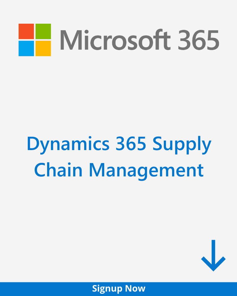 Dynamics 365 Supply Chain Management Plan