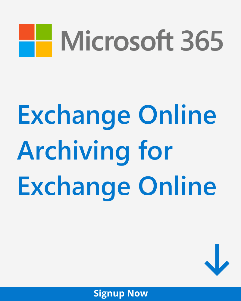 Exchange Online Archiving for Exchange Online Plan