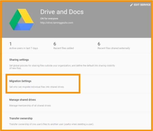 How To Set Up Migration Setting In Google Drive 4