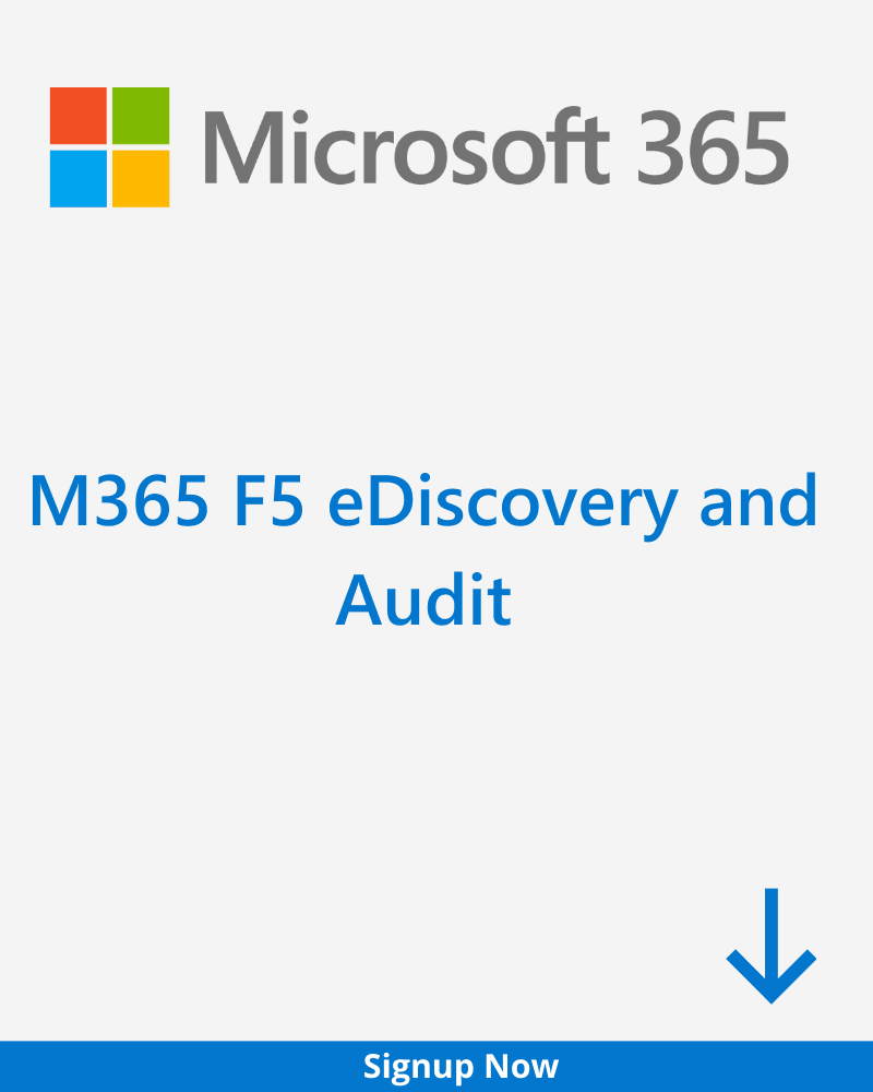 M365 F5 eDiscovery and Audit Plan