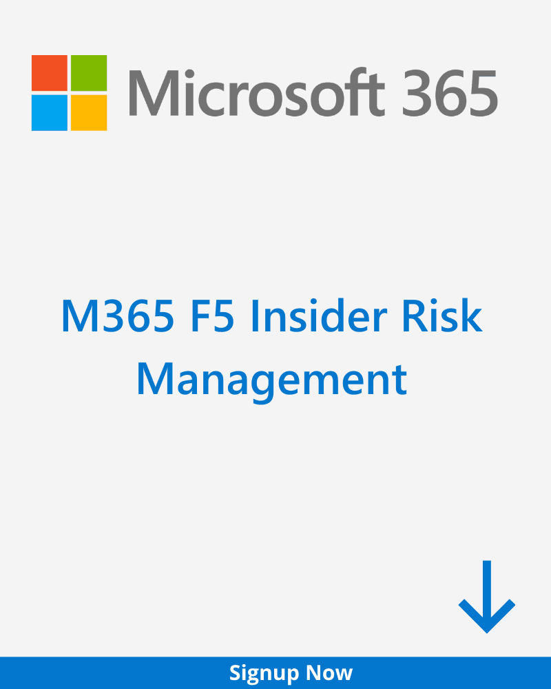 M365 F5 Insider Risk Management Plan