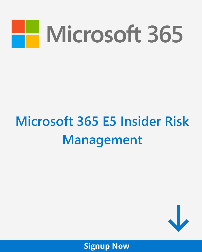 Microsoft 365 E5 Insider Risk Management Plan