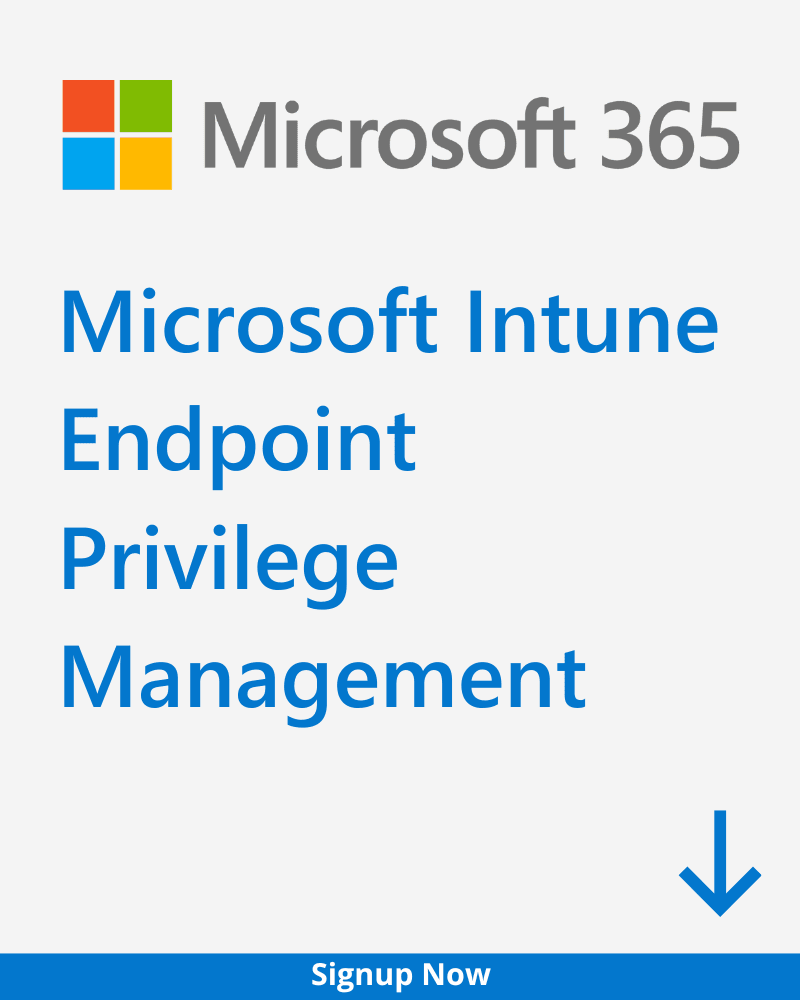 Microsoft Intune Endpoint Privilege Management Plan