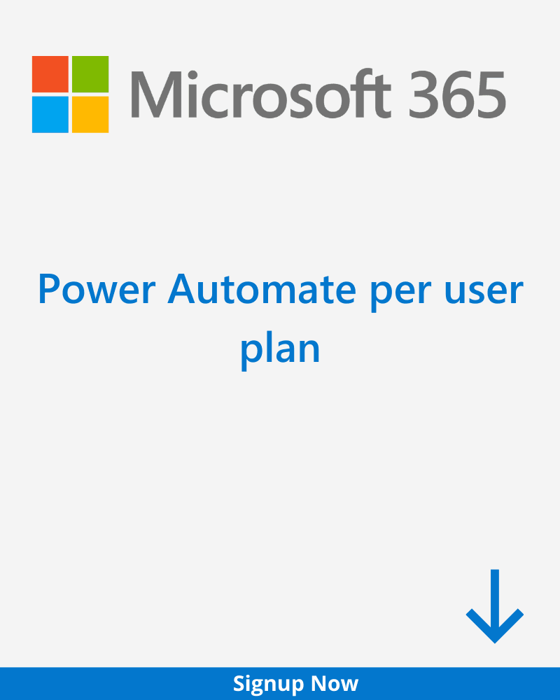 Power Automate Per User Plan