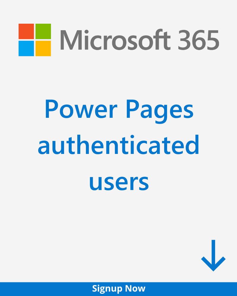 Power Pages Authenticated Users Plan