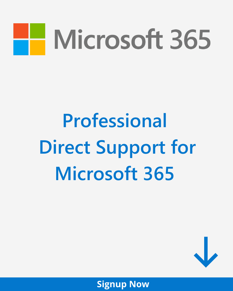 Professional Direct Support for Microsoft 365 Plan