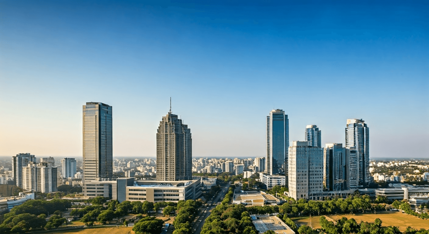 Bangalore cityscape representing IT hub