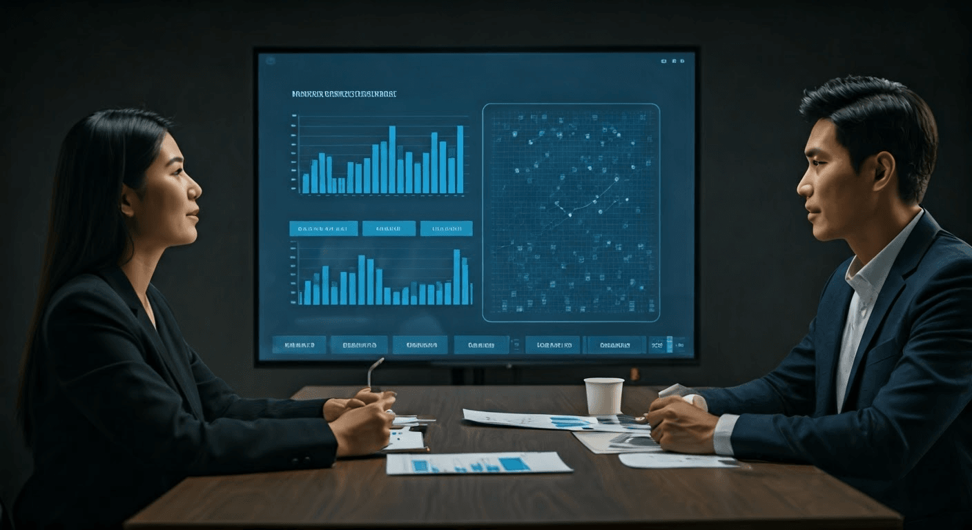 Executives discussing MSP benefits in a meeting.