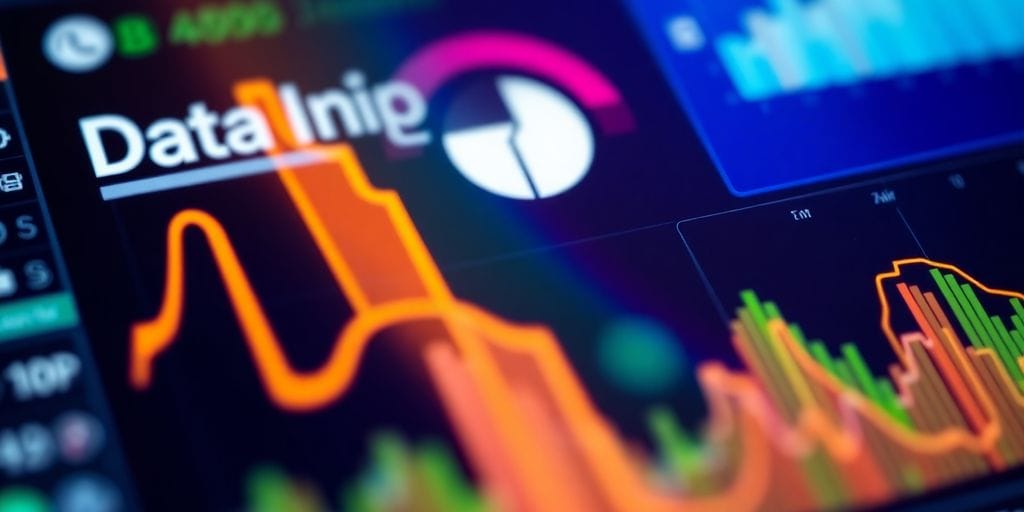 Modern data migration tool interface in vibrant colors.