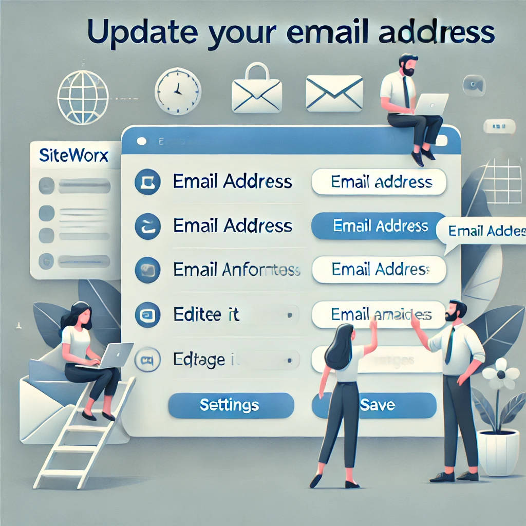 How to update your SiteWorx Email address?