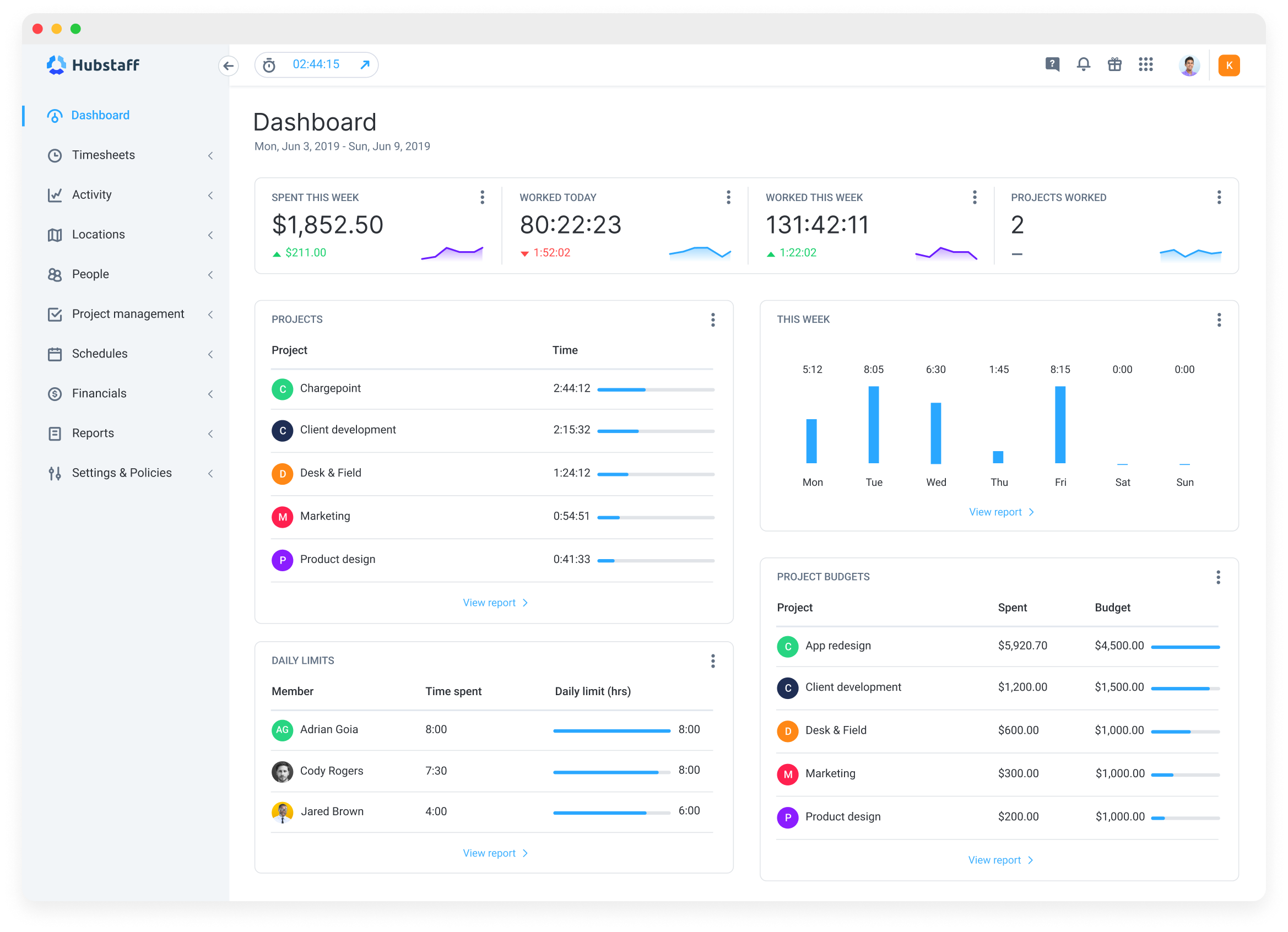 Hubstaff Time Tracking Tools