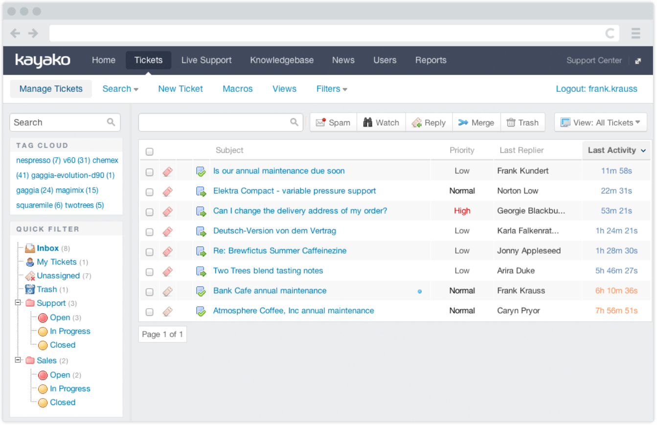 Kayako Customer Support Systems