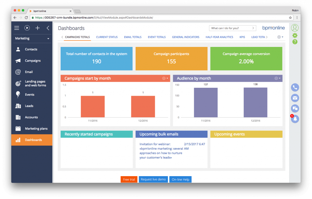 bpm'online CRM Systems