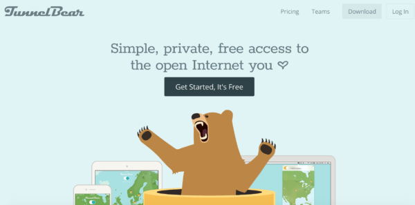 TunnelBear for Teams VPN Services and Cyber Protection