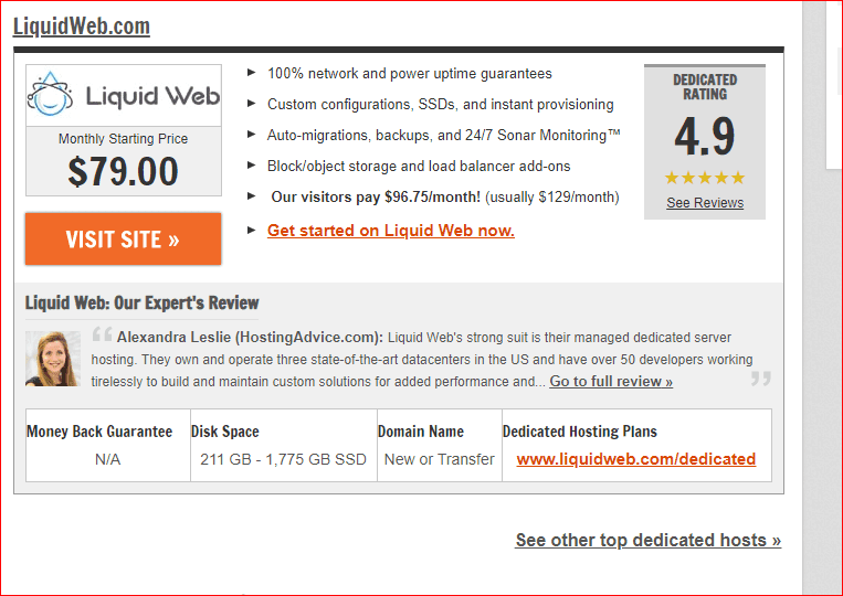 Cheap Dedicated servers list 4
