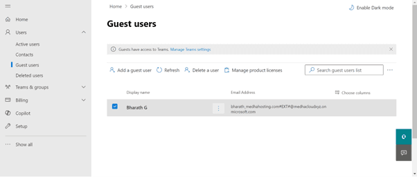 Create Guest Users in Office 365 | Medha Cloud