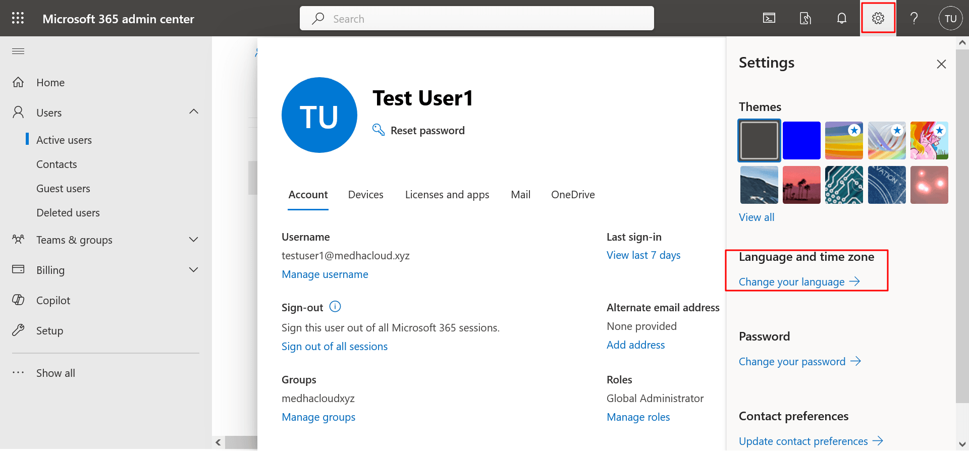 Set User Locale and Time Zone Preferences