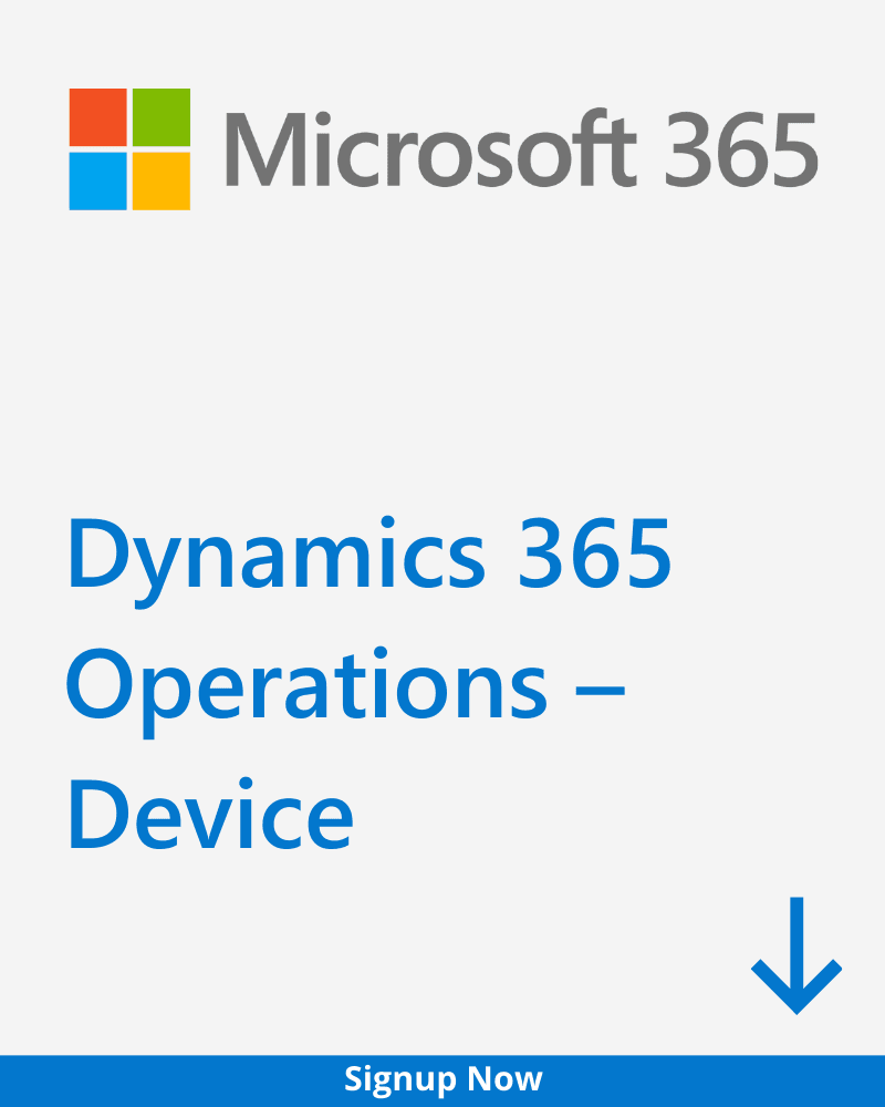 Dynamics 365 Operations – Device Plan